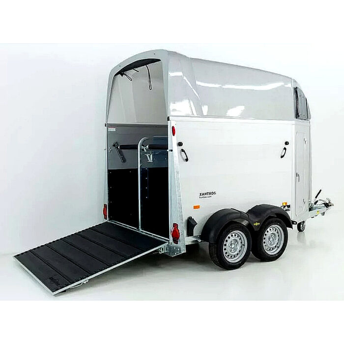 Humbaur XANTHOS 2400 remolque para caballos, 2 plazas, plata - Imagen 2