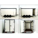 Henra Boxvan Remolque cerrado negro 3,5t Tridem