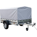 Remolque PKW 230x125 cm, 750 kg, basculante con lona alta