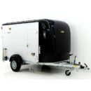 Humbaur Remolque cerrado 1,5t Alu/Polybug con puerta lateral y rampa