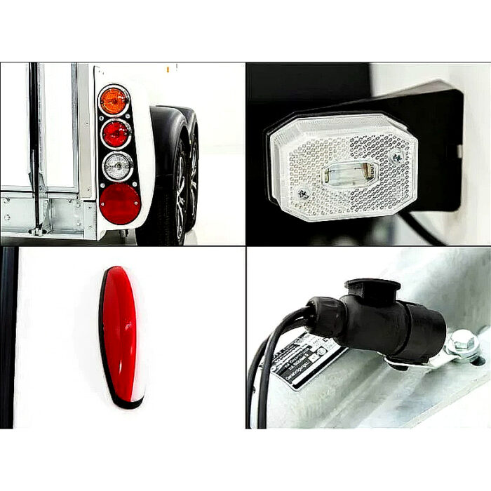 Humbaur Maximus 2700 S, remolque para caballos, blanco - Imagen 10