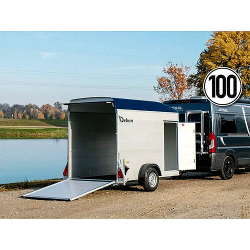 Debon Cargo Remolque Cerrado 1300 kg, Alu/Poly, 295x148x195 cm
