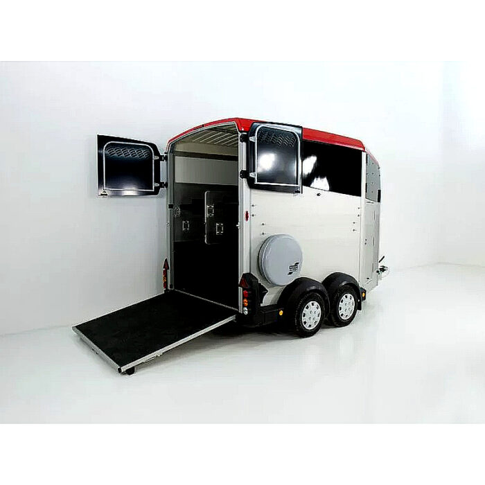 Ifor Williams HBX 511 remolque para caballos, rojo, 2 plazas - Imagen 4