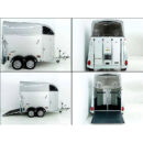 Humbaur XANTHOS 2400 remolque para caballos, 2 plazas, plata