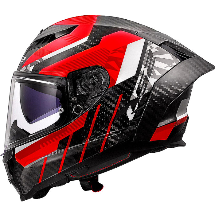 Casco integral LS2 FF807 Dragon Carbon con visera solar - Imagen 2