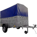 Remolque de jardín UNITRAILER 230 KIPP 750 kg con lona alta
