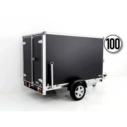 Remolque cerrado BK Black Edition 1300 kg, 258x148x157 cm