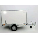 Remolque cerrado BK 750 kg, 135 x 248 x 150 cm, blanco