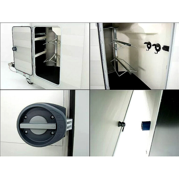 Ifor Williams HBX 511 remolque para caballos, rojo, 2 plazas - Imagen 9