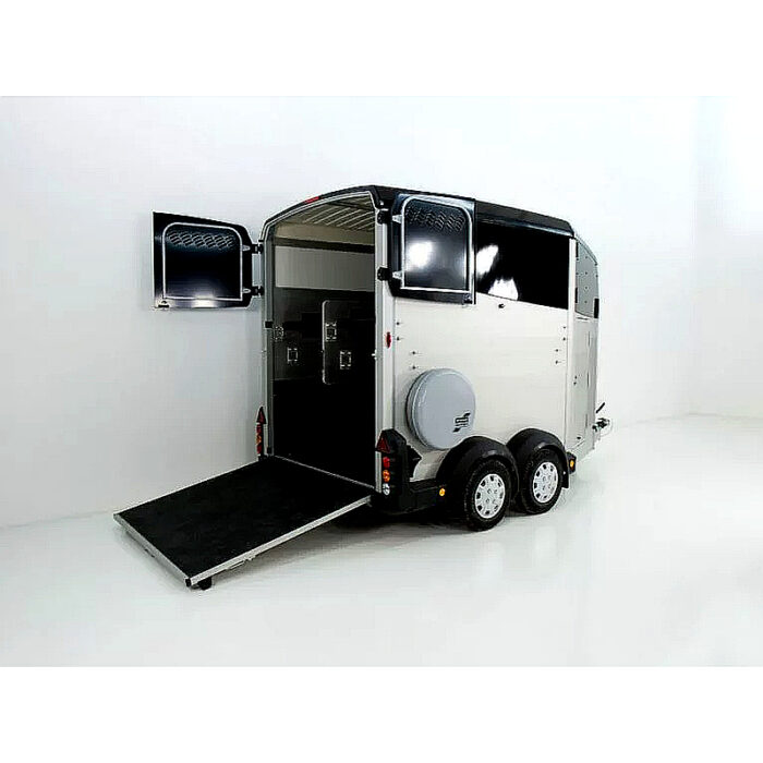 Ifor Williams HBX 511 remolque para caballos, negro - Imagen 2