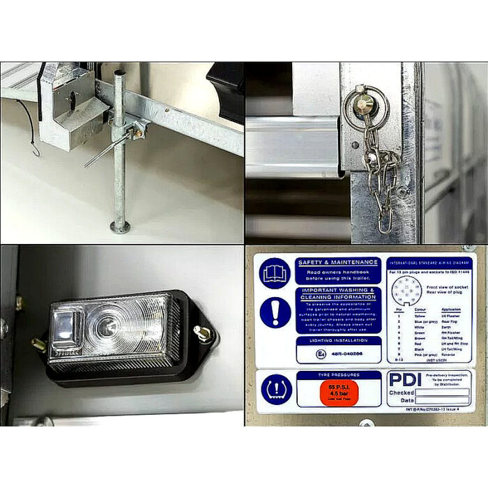 Ifor Williams P8G 124x244x153 cm 1,4t remolque para ganado - Imagen 11