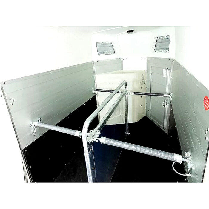 Blomert ISI Blitz Alu Remolque para Caballos 2 plazas, color plata - Imagen 4