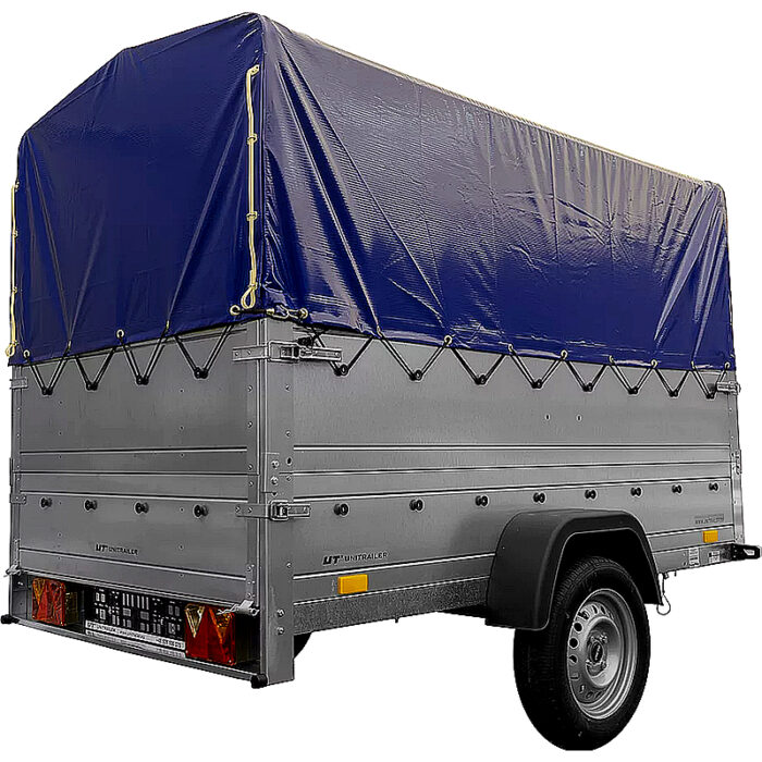 Remolque de jardín UNITRAILER 230 KIPP 750 kg con lona alta - Imagen 3