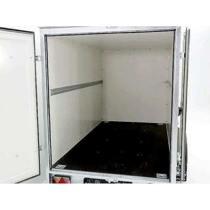 Remolque cerrado BK 750 kg, 135 x 248 x 150 cm, blanco - Imagen 6