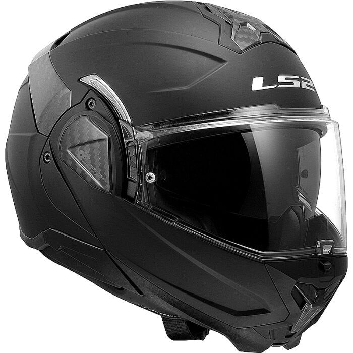 Casco abatible LS2 FF910 Advant II Carbon Mate Negro - Imagen 7