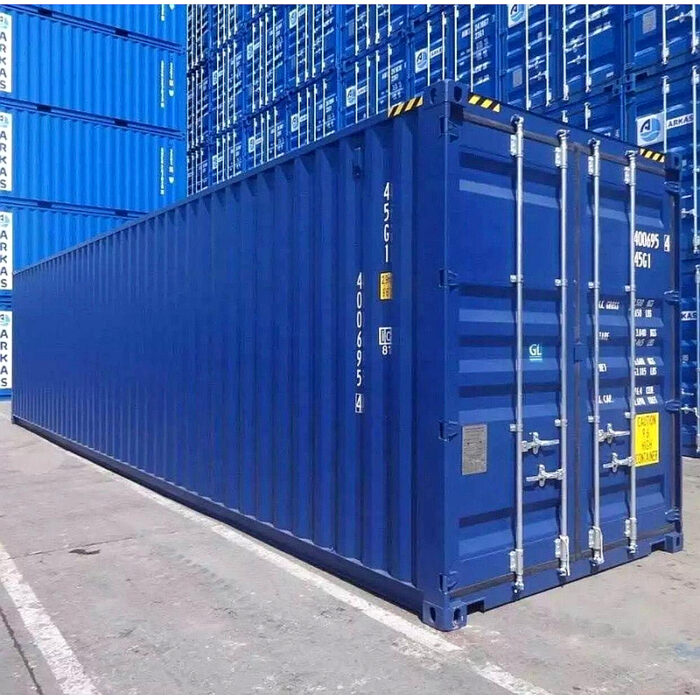 Contenedor marítimo de 40 pies High Cube – Azul RAL 5013