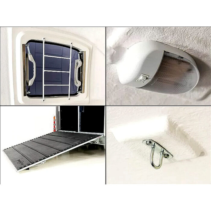 Humbaur Maximus 2700 S, remolque para caballos, blanco - Imagen 14