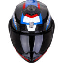 Casco abatible Scorpion Exo-Tech Carbon negro/azul/rojo