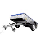 Garden Trailer 201 KIPP con lona plana y rueda de apoyo