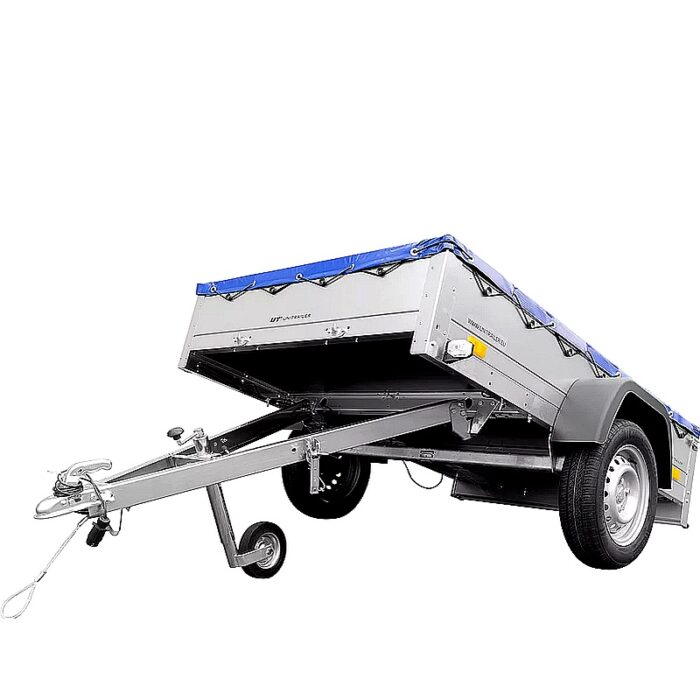 Garden Trailer 201 KIPP con lona plana y rueda de apoyo - Imagen 3