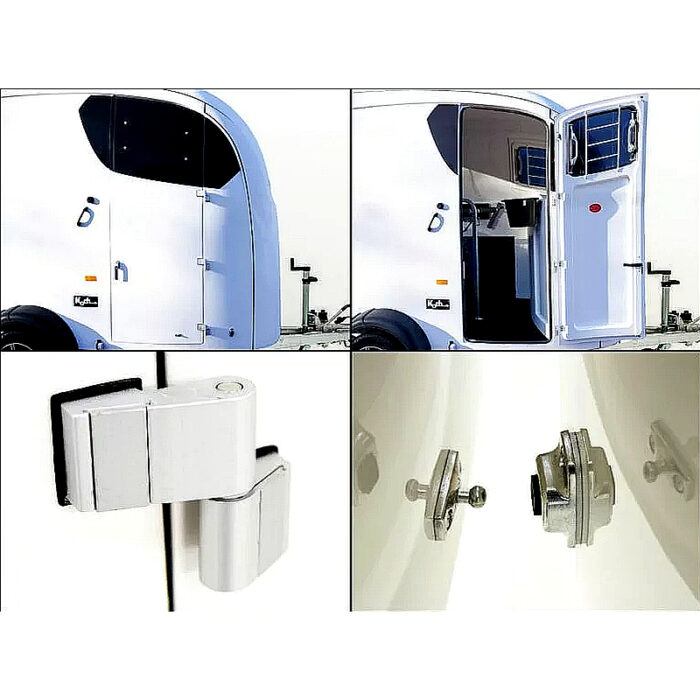 Humbaur Maximus 2700 S, remolque para caballos, blanco - Imagen 8