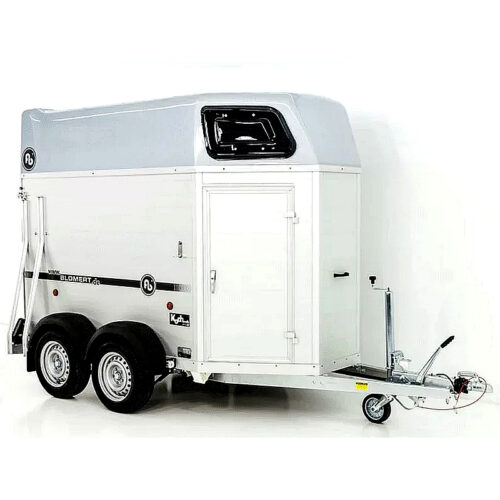 Blomert ISI Blitz Alu Remolque para Caballos 2 plazas, color plata
