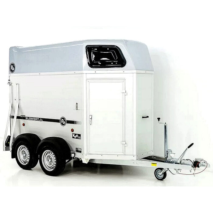 Blomert ISI Blitz Alu Remolque para Caballos 2 plazas, color plata