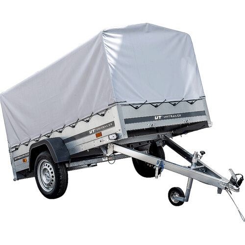 Remolque PKW 230x125 cm, 750 kg, basculante con lona alta