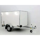 Remolque cerrado BK 750 kg, 135 x 248 x 150 cm, blanco