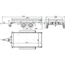 Remolque de jardín UNITRAILER 264/2 KIPP, 750 kg, basculante