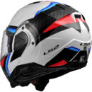 Casco abatible LS2 FF910 Advant II Carbon blanco/azul/rojo