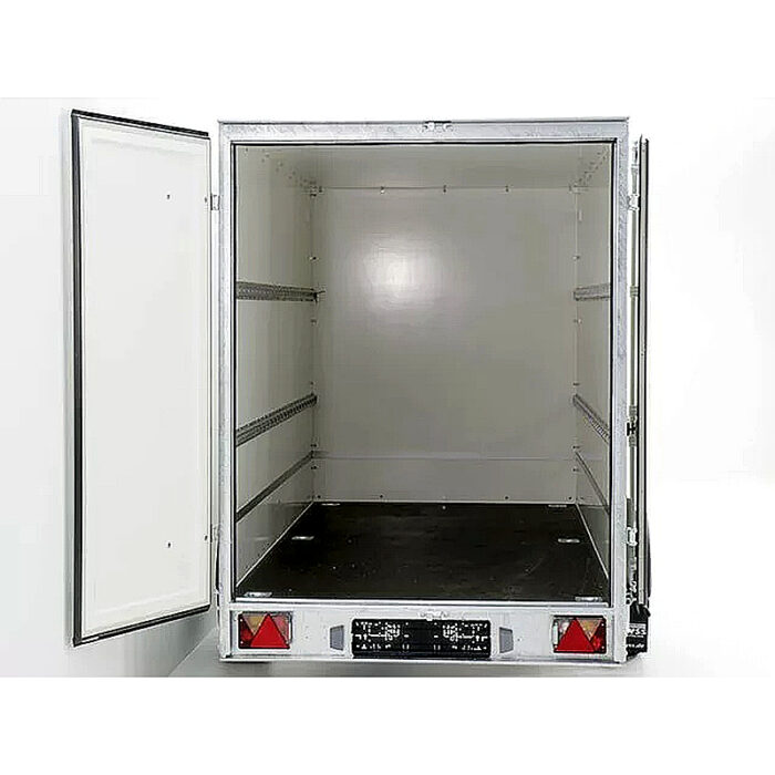 Remolque cerrado BK 146x304x180 cm, 1300 kg, blanco - Imagen 6