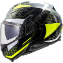 Casco abatible LS2 FF910 Advant II Carbon negro-amarillo