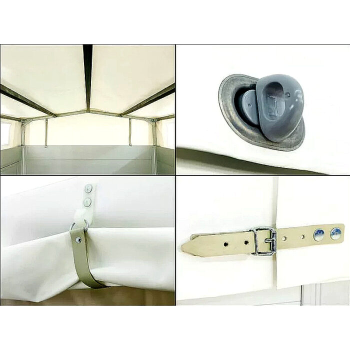 Humbaur Remolque para ganado 130x250 cm, 1,5 t, aluminio - Imagen 11