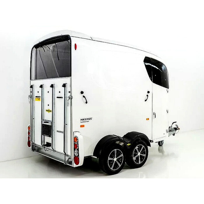 Humbaur Maximus 2700 S, remolque para caballos, blanco - Imagen 2