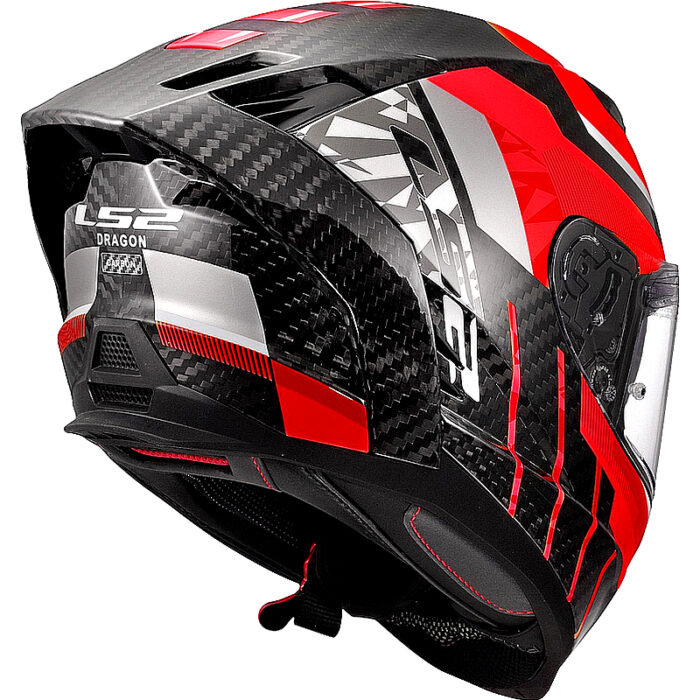 Casco integral LS2 FF807 Dragon Carbon con visera solar - Imagen 5