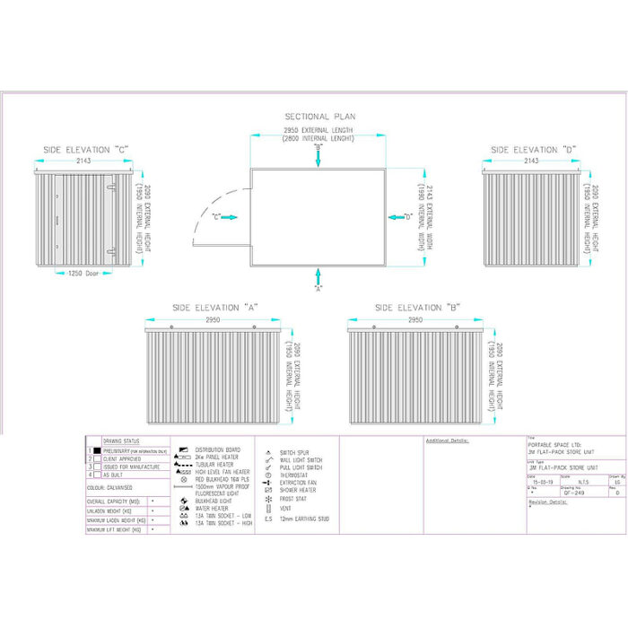 Contenedor modular galvanizado 3 x 2,1 m – Plegable y ampliable - Imagen 2