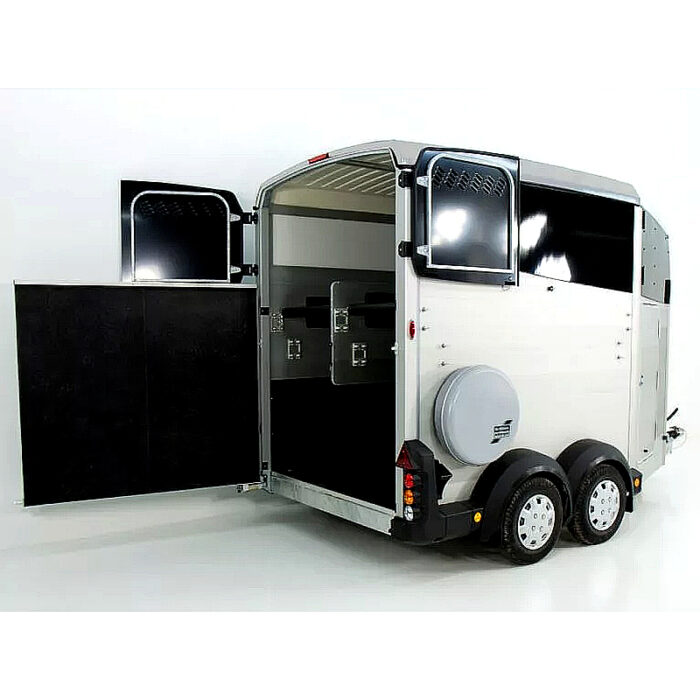 Ifor Williams HBX 511 remolque para caballos, plata - Imagen 4