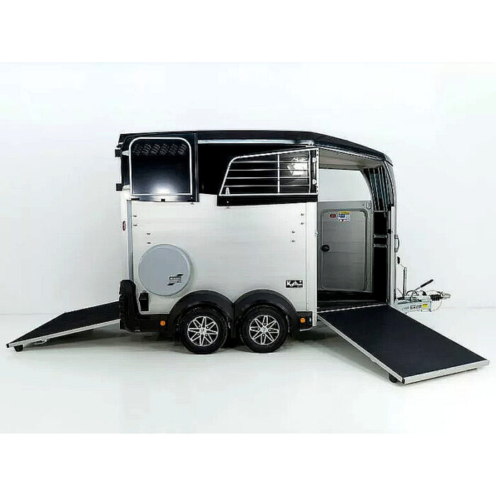 Ifor Williams HBX 506 remolque para caballos con salida frontal, negro - Imagen 7