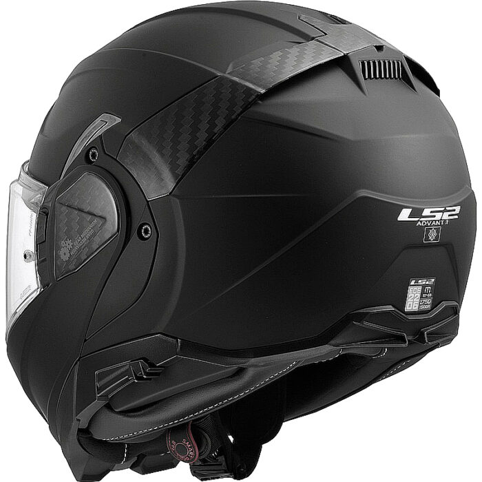 Casco abatible LS2 FF910 Advant II Carbon Mate Negro - Imagen 3