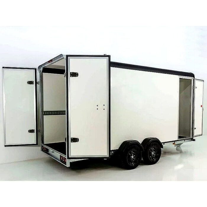 Henra Boxvan Remolque cerrado negro 183x365x220 cm - Imagen 2
