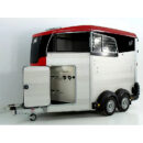 Ifor Williams HBX 511 remolque para caballos, rojo, 2 plazas