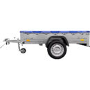 Garden Trailer 201 KIPP con lona plana y rueda de apoyo