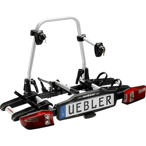 Uebler X21 S, portabicicletas plegable para 2 bicicletas