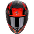 Casco integral Scorpion Exo R1 Evo II Air negro/plata/rojo