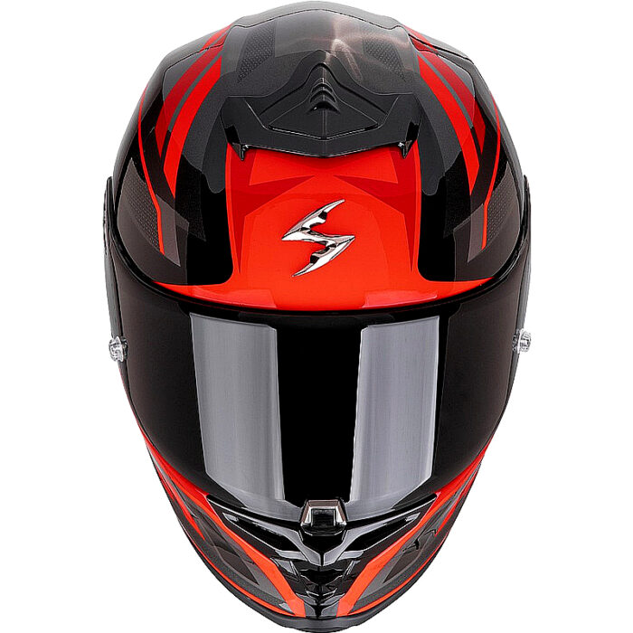Casco integral Scorpion Exo R1 Evo II Air negro/plata/rojo - Imagen 3