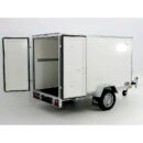 Remolque cerrado BK 750 kg, 135 x 248 x 150 cm, blanco