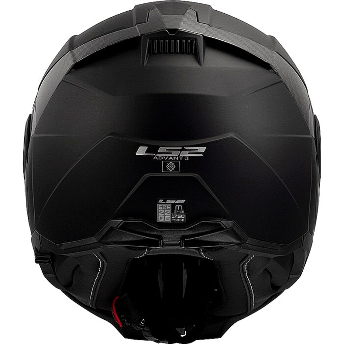 Casco abatible LS2 FF910 Advant II Carbon Mate Negro - Imagen 4