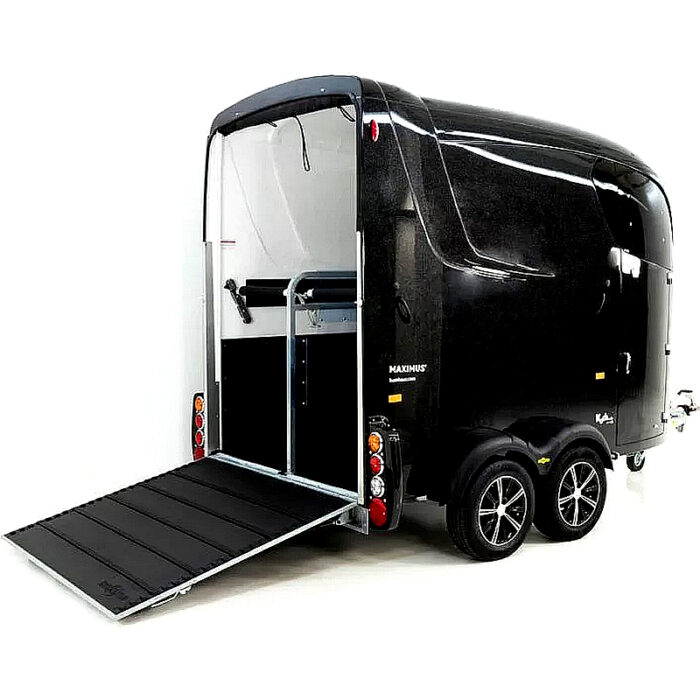 Humbaur Maximus 2700 S, remolque para caballos, negro - Imagen 6