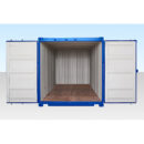 Contenedor autoservicio 20 pies con suelo de bambú - azul (RAL 5010)